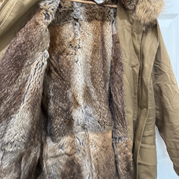 VINCE FUR TRENCH COAT - Picture 3 of 5